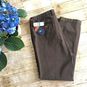 NWT Tommy Bahama Del Chino Pant Brown 36x32